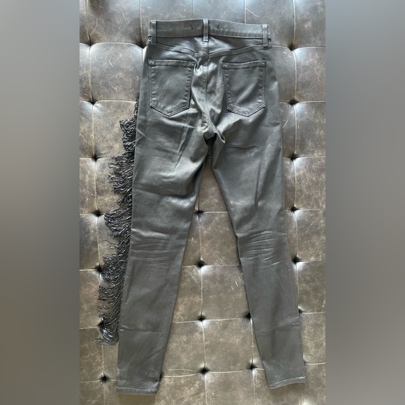J brand x Halpern special edition Maria black fringe stellar jeans, size 27. - Picture 11 of 16